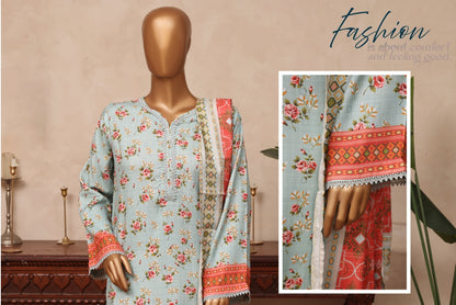 Riwayat Printed Floral & Geometric Suit - V-26078