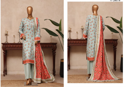 Riwayat Printed Floral & Geometric Suit - V-26078