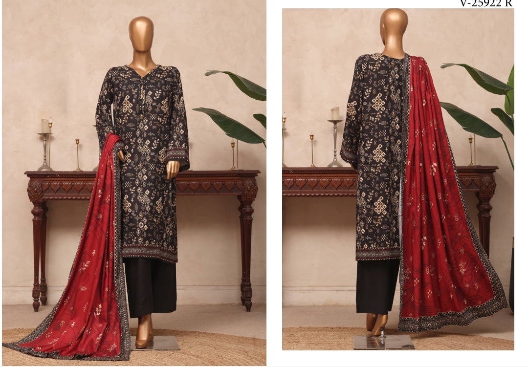 Riwayat Geometric Printed Suit - V-25922 R