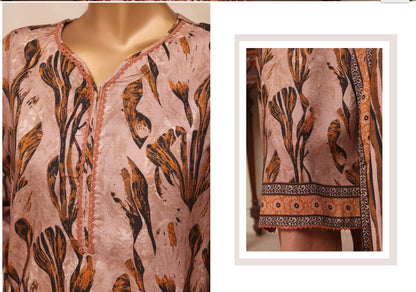 Riwayat Printed Viscose 3 Piece Suit - V-26083