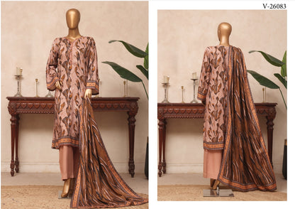Riwayat Printed Viscose 3 Piece Suit - V-26083
