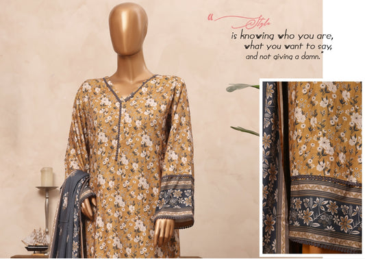 Riwayat Printed Viscose 3 Piece Suit